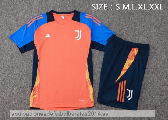 Nuevo Entrenamiento Conjunto Completo Juventus 24/25 Naranja Azul Baratas
